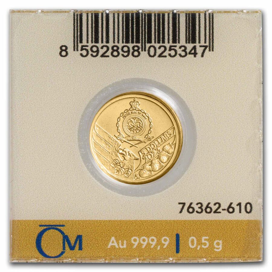 2023 Niue 1/2 gram Gold Czech Lion BU
