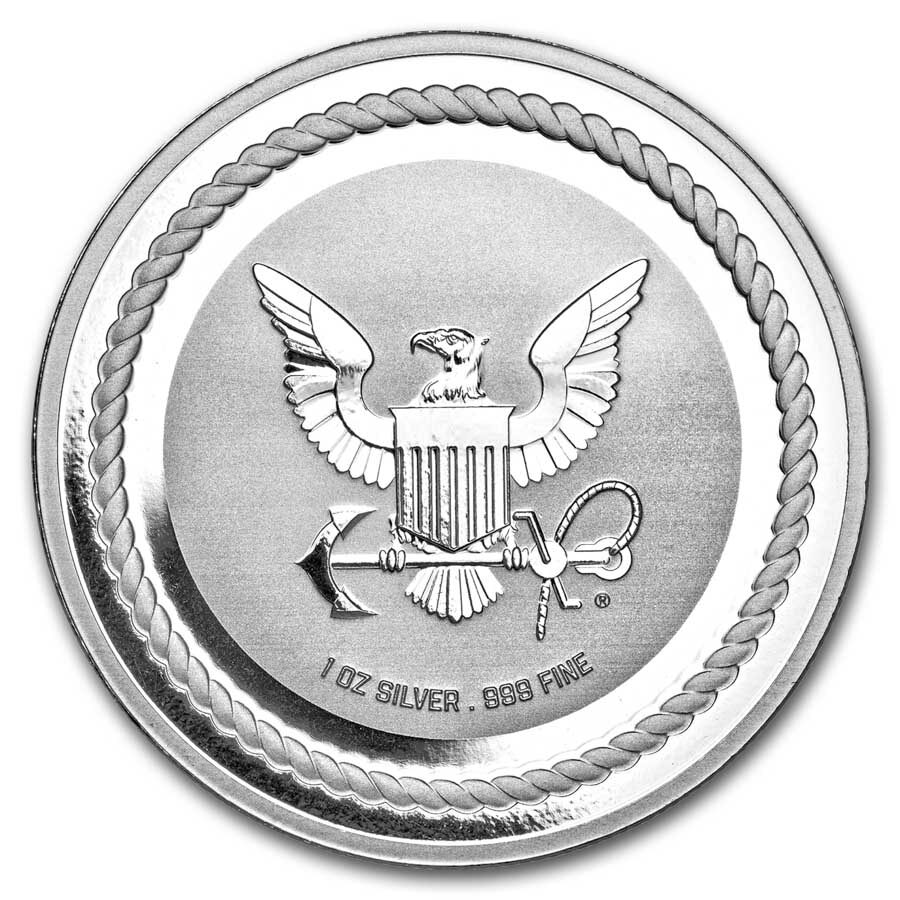 1 oz Silver Round - United States Navy
