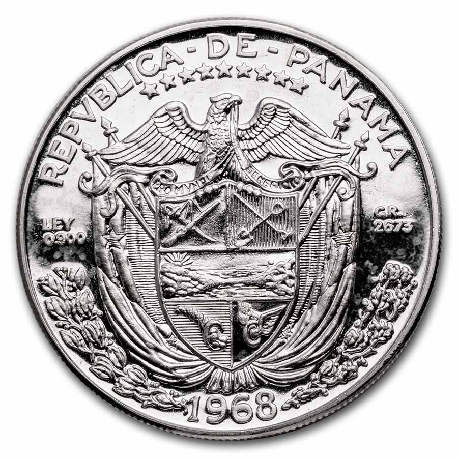 1968 Panama Silver Balboa Proof