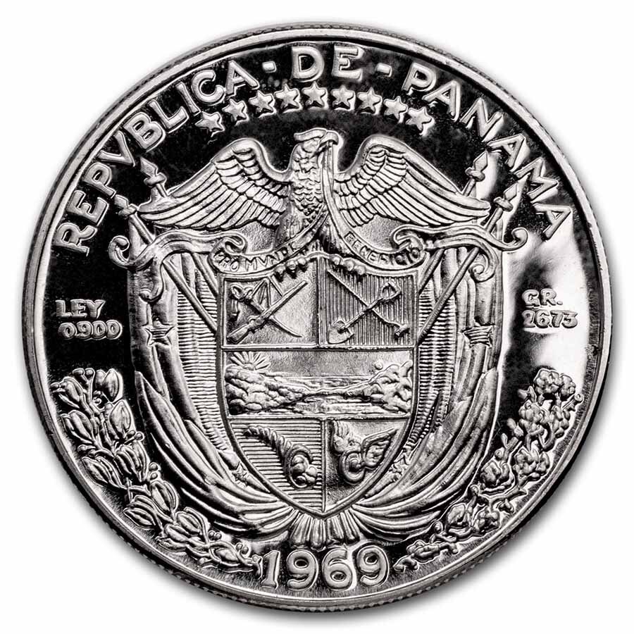 1969 Panama Silver Balboa Proof