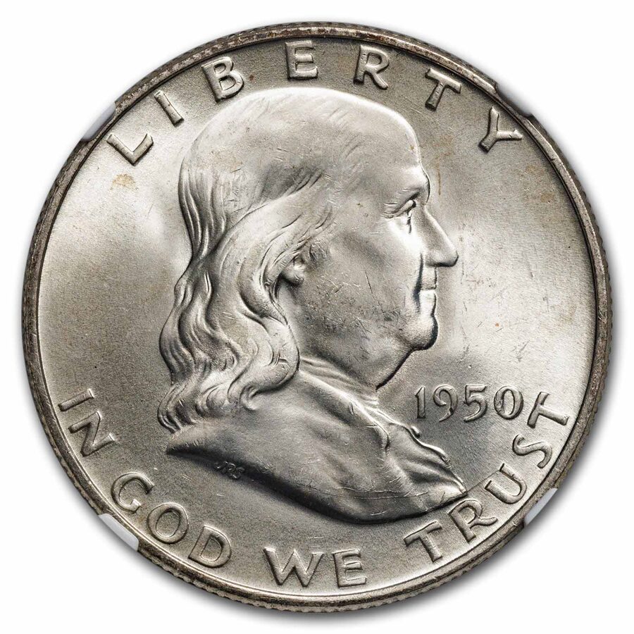 1950-D Franklin Half Dollar MS-64 NGC