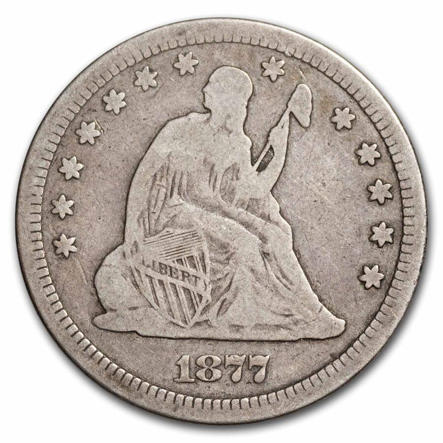 1877-S Liberty Seated Quarter Fine