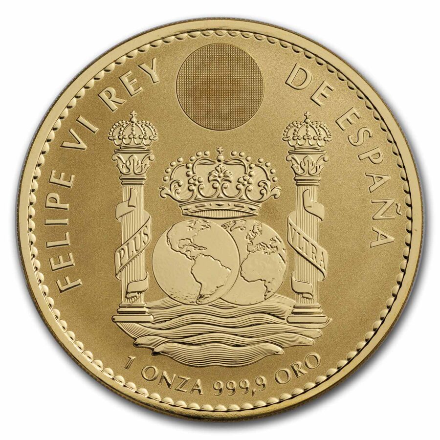 2023 Spain 1 oz Gold Reverse Proof Stallion Doubloon
