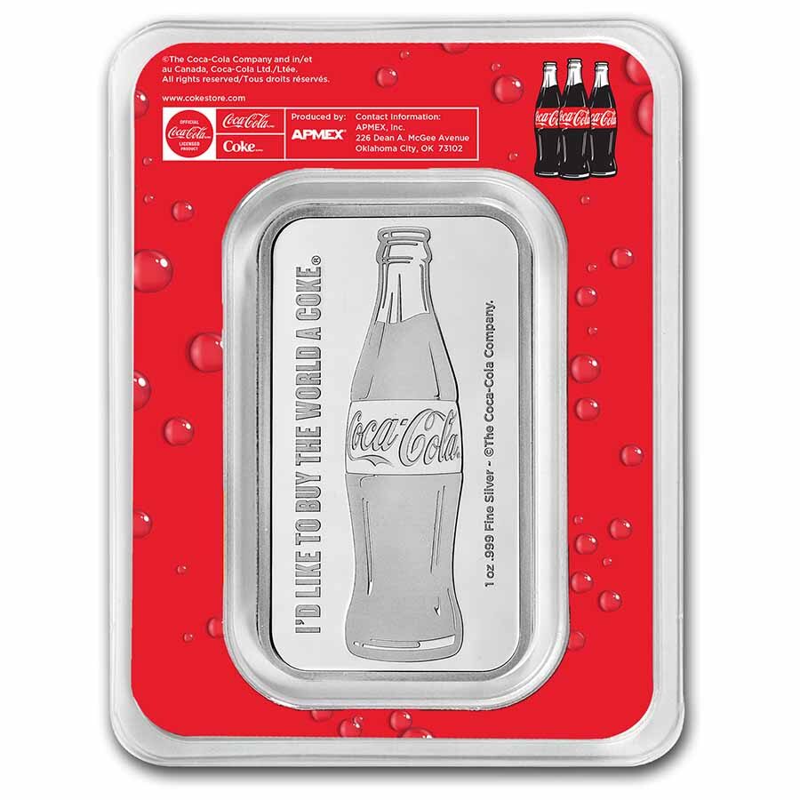 Coca-Cola® 1 oz Silver Struck Bar (in TEP)