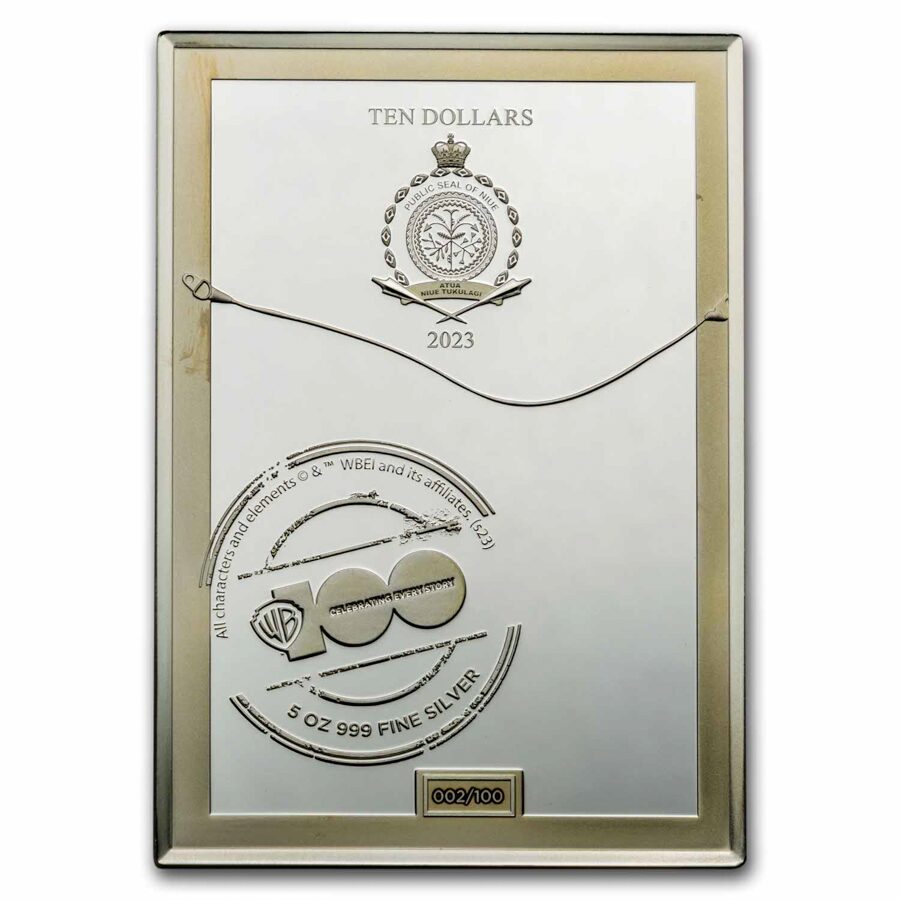 2023 Niue 5 oz Silver Warner Bros. 100 - Blade Runner Poster