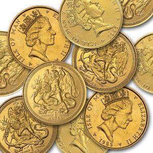 Isle of Man 1 oz Gold Angel BU/Proof (Random Year)