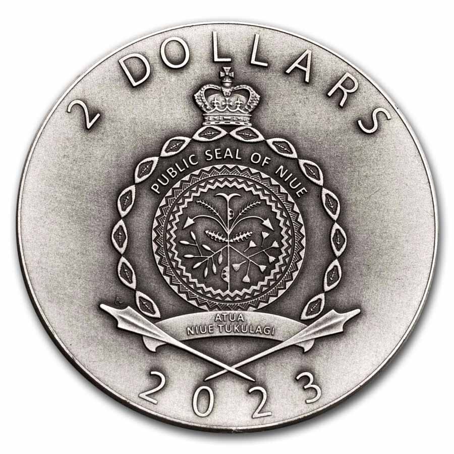 2023 Niue 1 oz Silver Treasures of Ancient Civilizations III