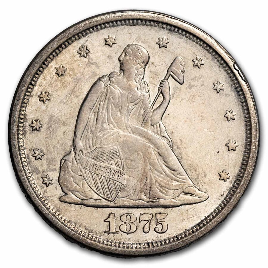1875-S Twenty Cent Piece BU