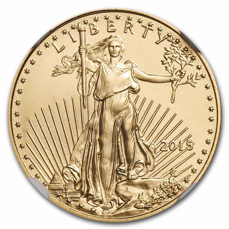 2015 1/10 oz American Gold Eagle MS-69 NGC