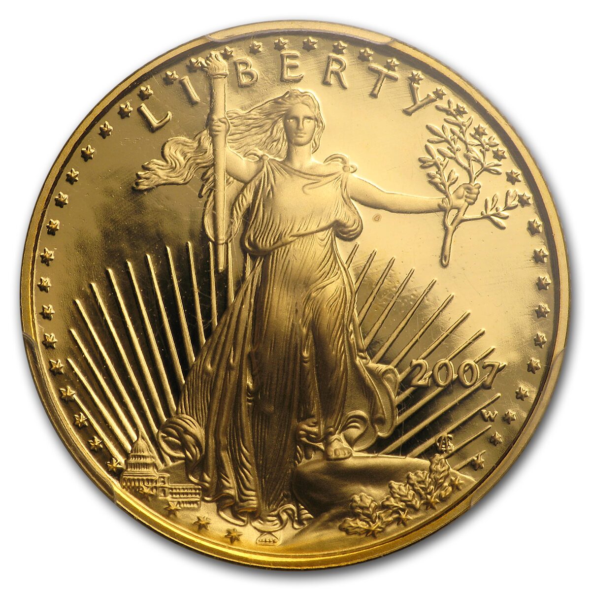 2007-W 1/2 oz Proof American Gold Eagle PR-69 PCGS