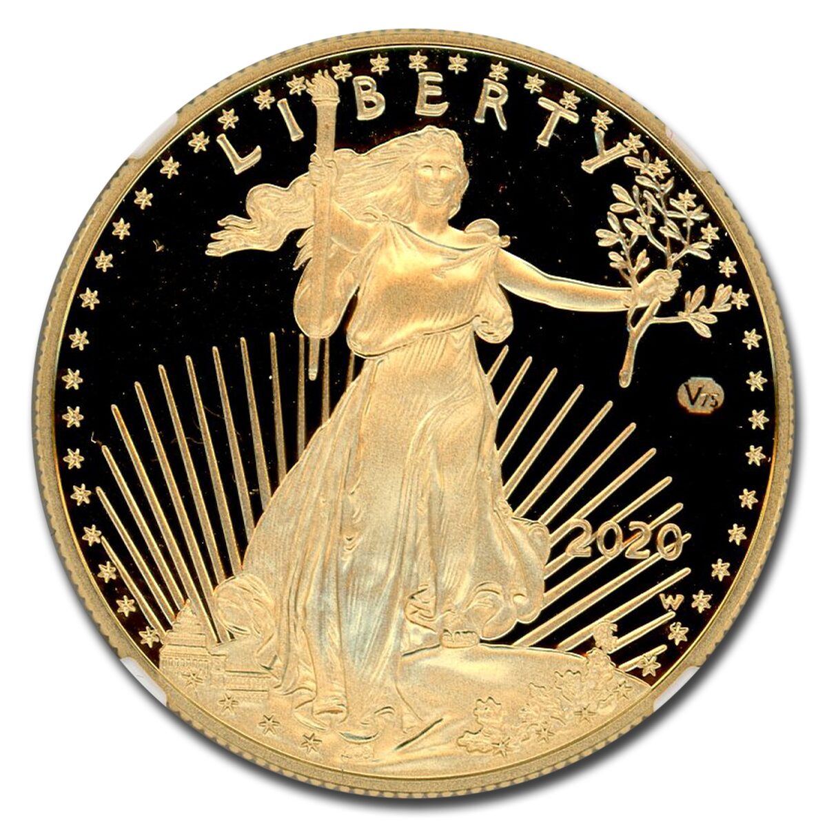 2020-W 1 oz Proof Gold Eagle PF-70 NGC (V75 Privy)