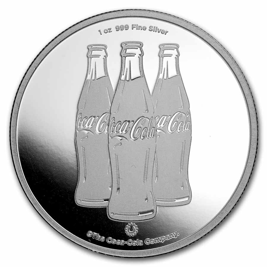 Coca-Cola® 1 oz Silver Struck Round (In Capsule)