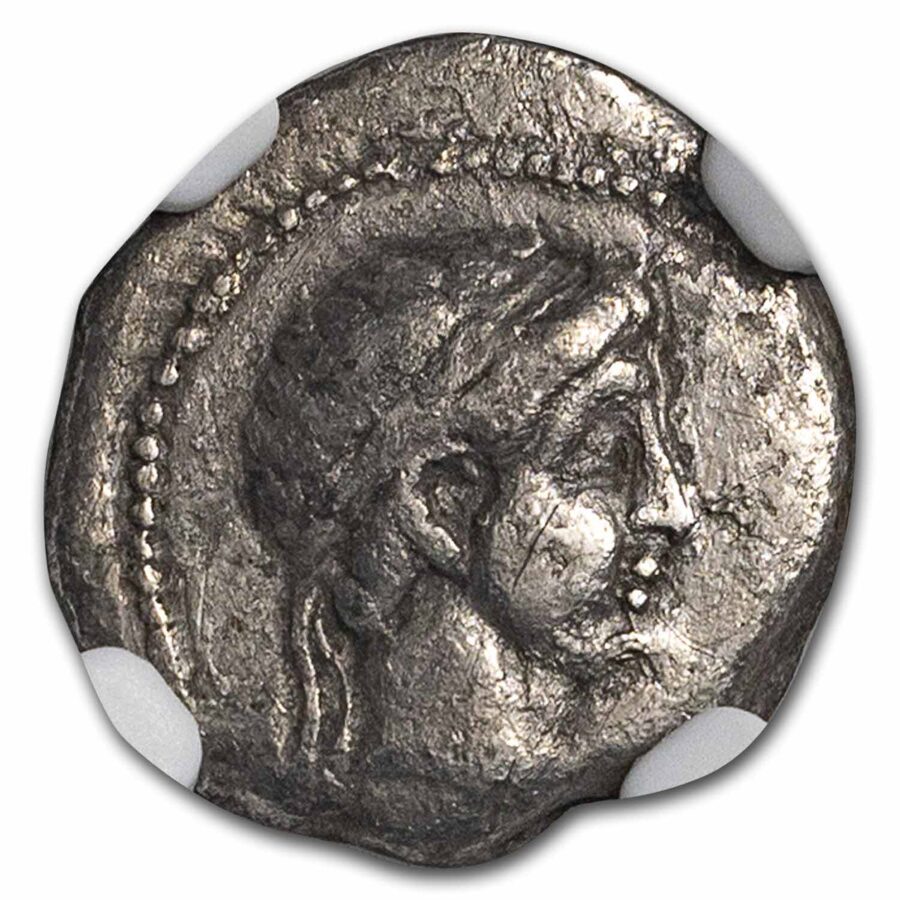 Seleucid Kingdom AR Hemidrachm Antiochus I (281-261 BC) Fine NGC