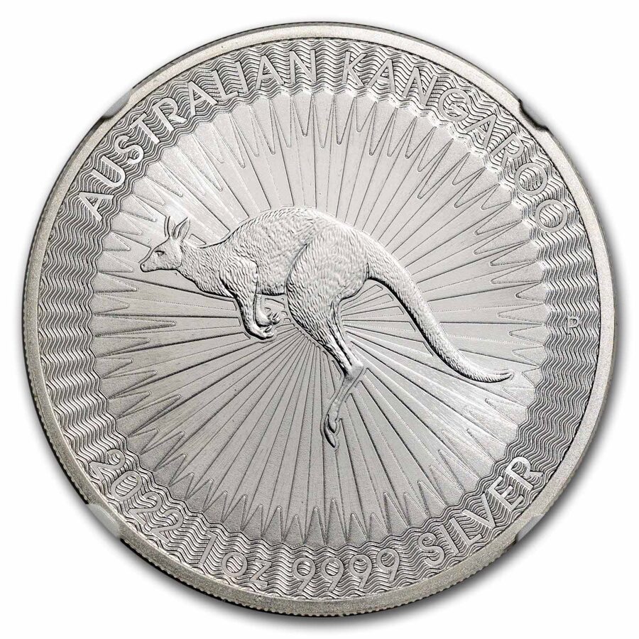 2022 Australia 1 oz Silver Kangaroo MS-70 NGC (First Release)