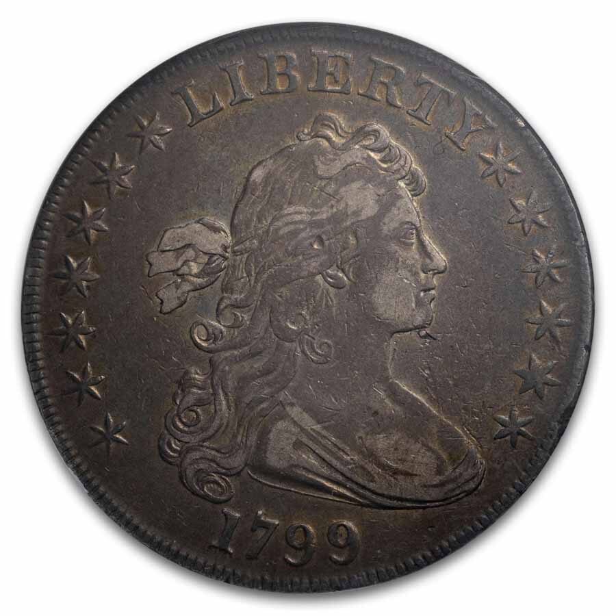 1799 Draped Bust Dollar XF-45 NGC (BB-164, B-17)