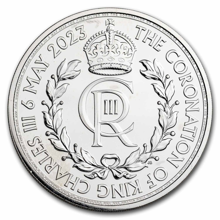 2023 Great Britain 1 oz Silver Coronation BU (Abrasions)