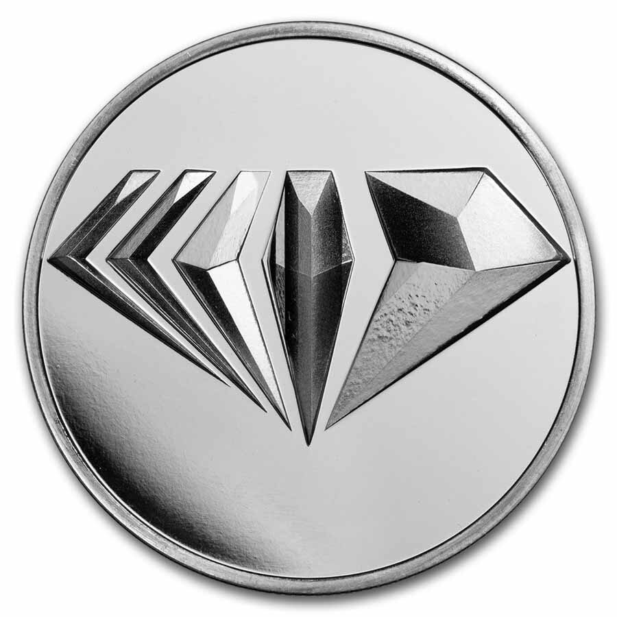 2 oz NASCAR High Relief Struck Silver Round