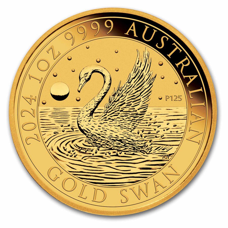 2024 Australia 1 oz Gold Swan (MD Premier Single + PCGS FS)