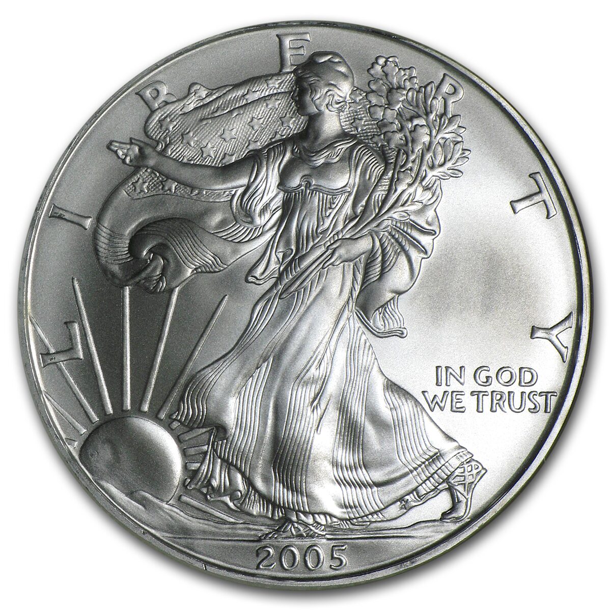 2005 American Silver Eagle MS-69 NGC (First Strike)