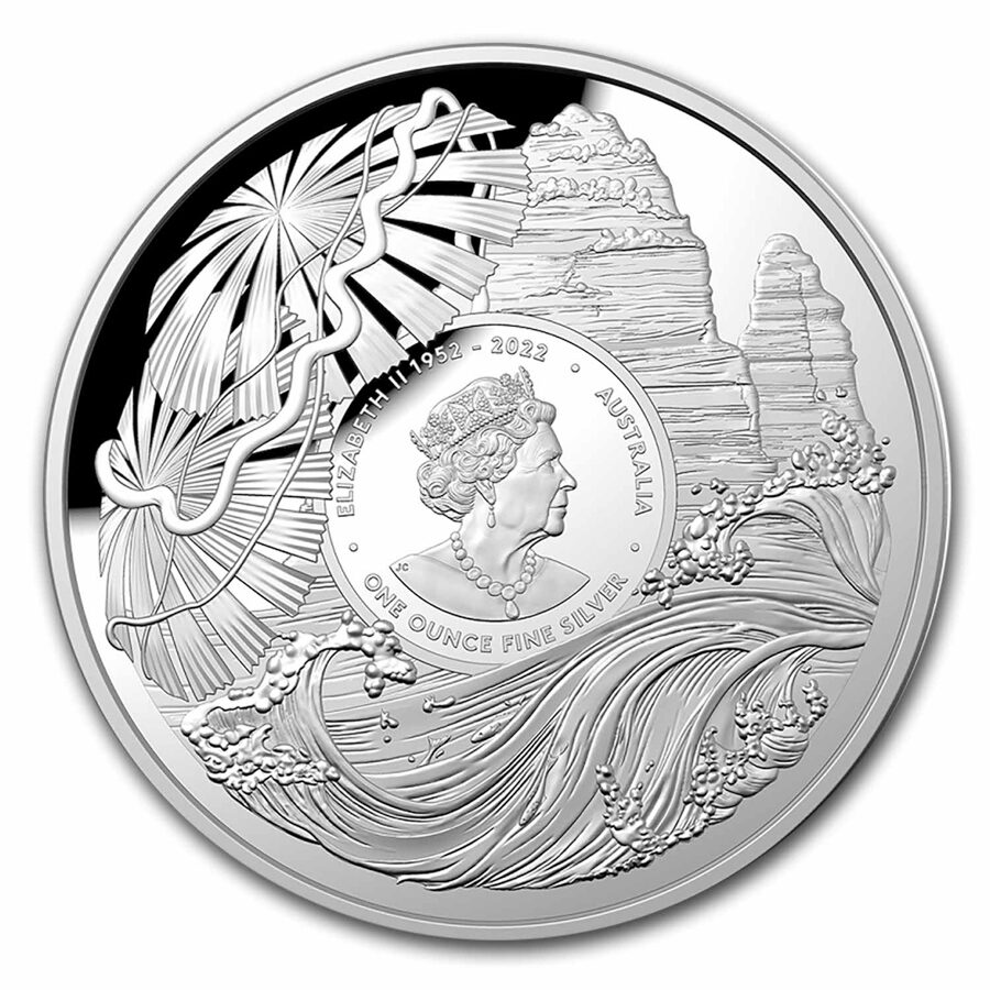 2023 1 oz Silver $5 AUS Twelve Apostles Domed Proof (Box & COA)