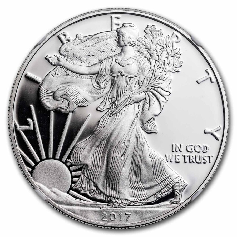2017-W Proof American Silver Eagle PF-70 NGC (FDI, Mercanti)