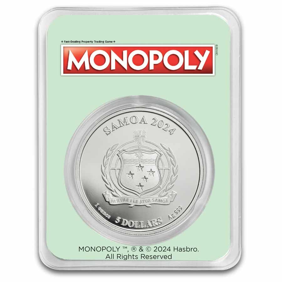 2024 Samoa 1 oz Silver Monopoly Water Works with TEP