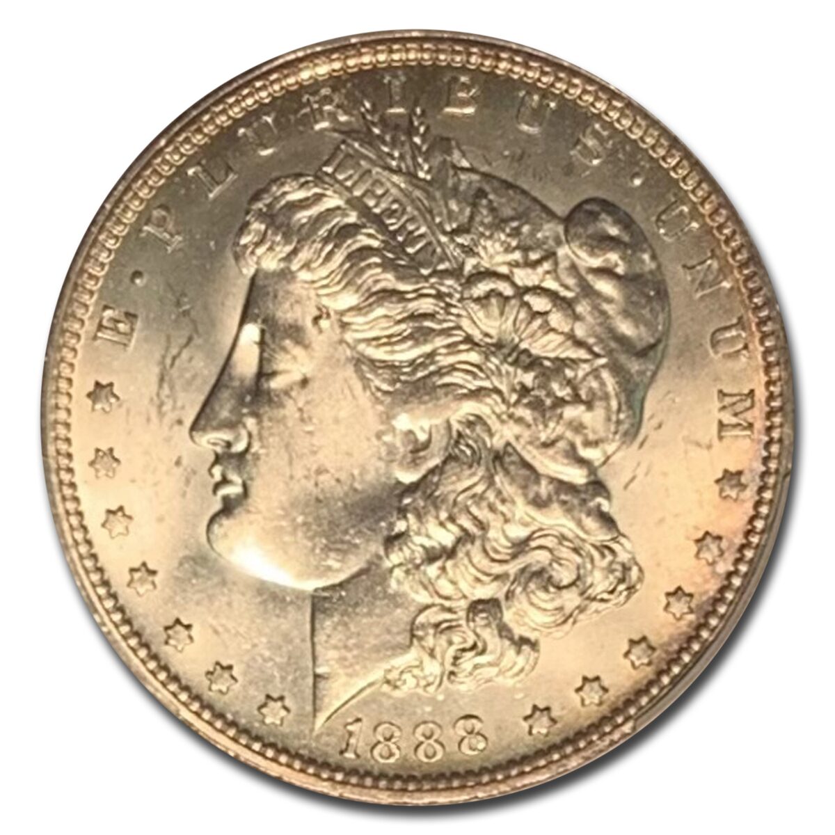 1888-O Morgan Dollar MS-63 PCGS (Top-100, VAM 1A Clashed E)