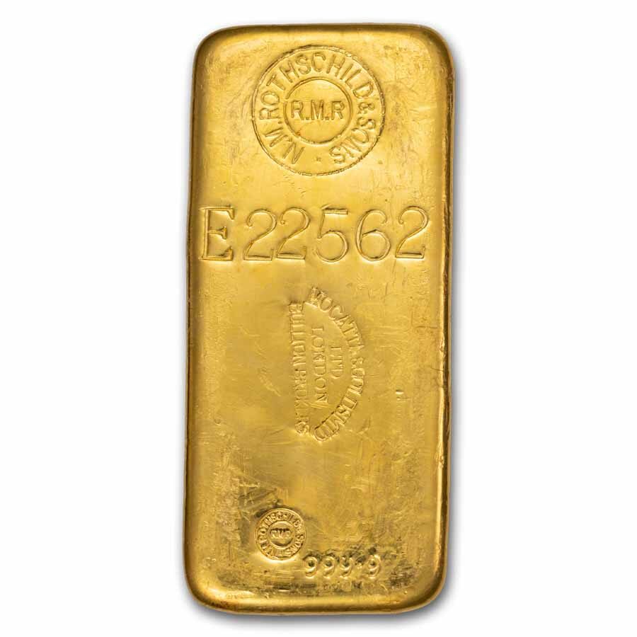 1 kilo Gold Bar - N.M. Rothschild Mocatta & Goldsmith (London)