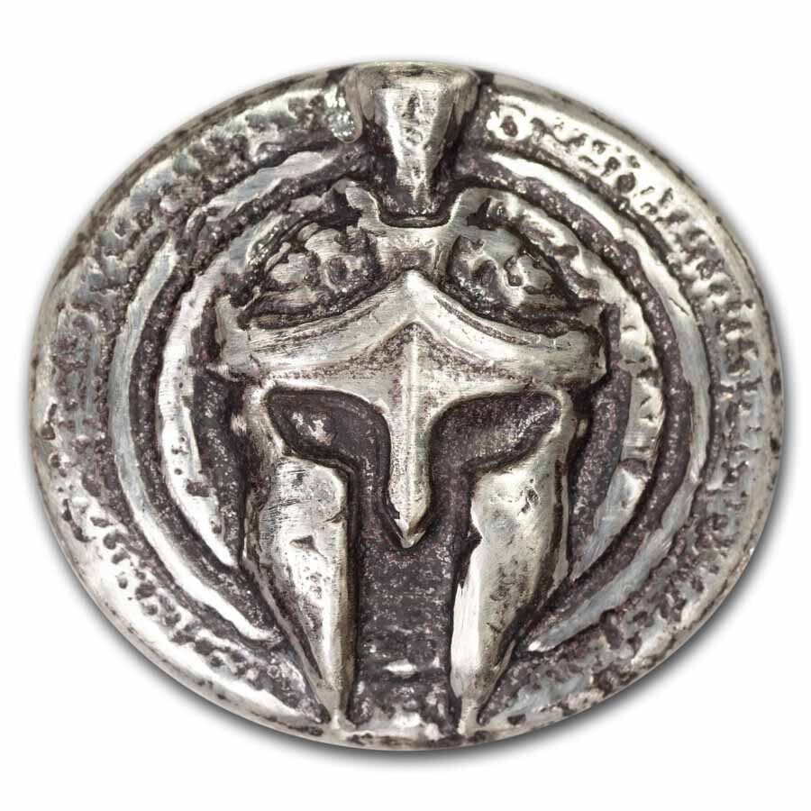 2.5 oz Hand Poured Silver - King Leonidas of Sparta