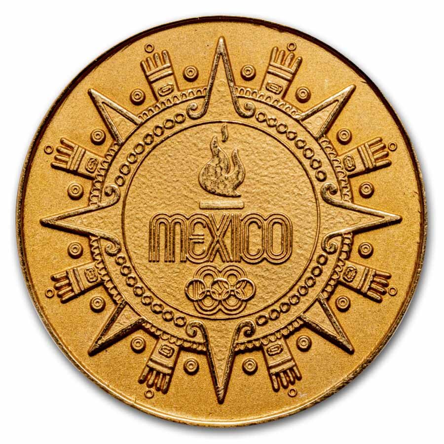 1968 Mexico Gold Medal Olympic Games Lions Club MS-67 PCGS