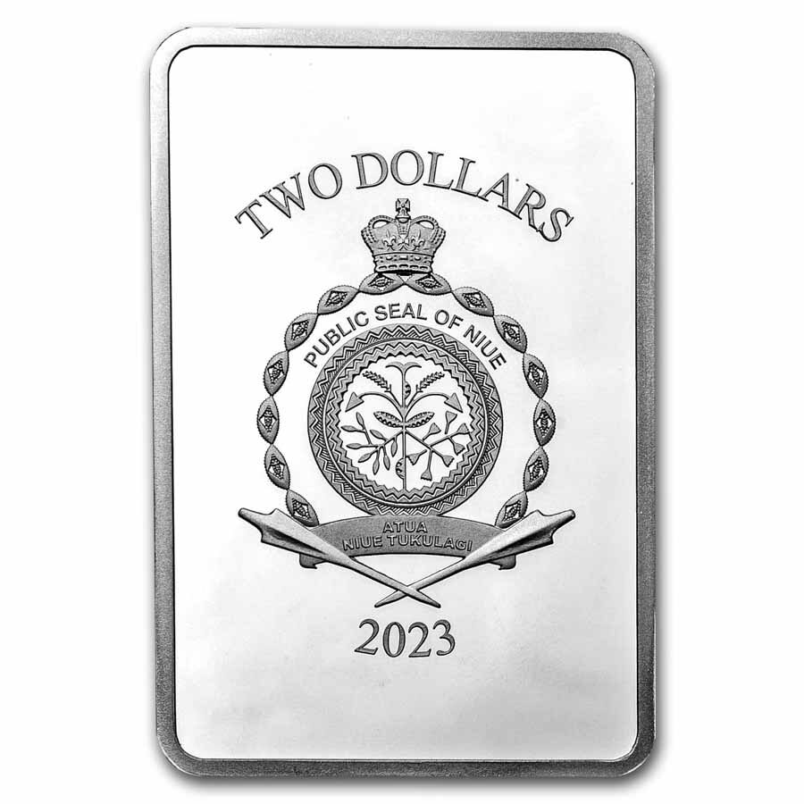 2023 Niue $2 1 oz Silver The Exorcist Movie Poster