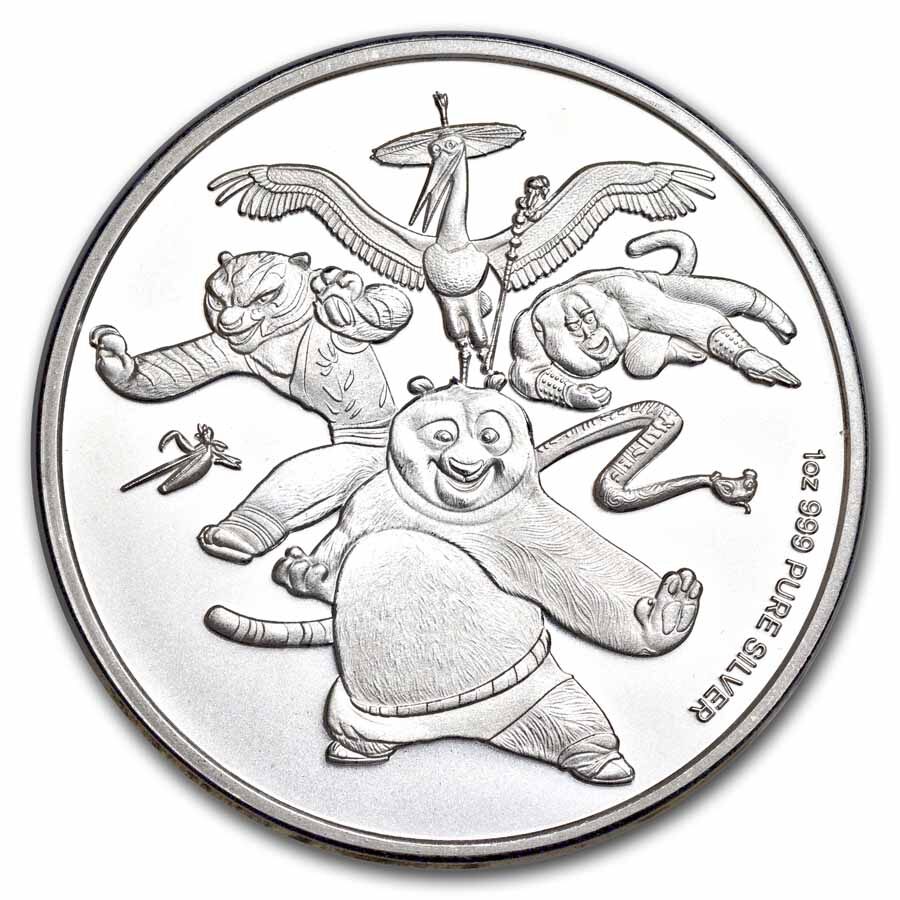 2023 Samoa 1 oz Silver Kung Fu Panda 15th Anniversary BU