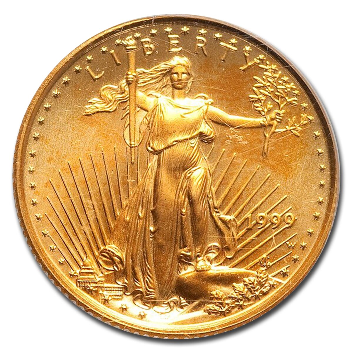 1999-W 1/10 oz American Gold Eagle MS-69 PCGS (W Variety)