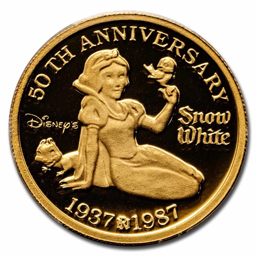 1 oz Gold Disney's Snow White 50th Anniv Snow White PR-69 PCGS
