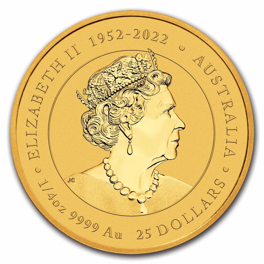 2024 Australia 1/4 oz Gold Lunar Dragon BU (Series III)