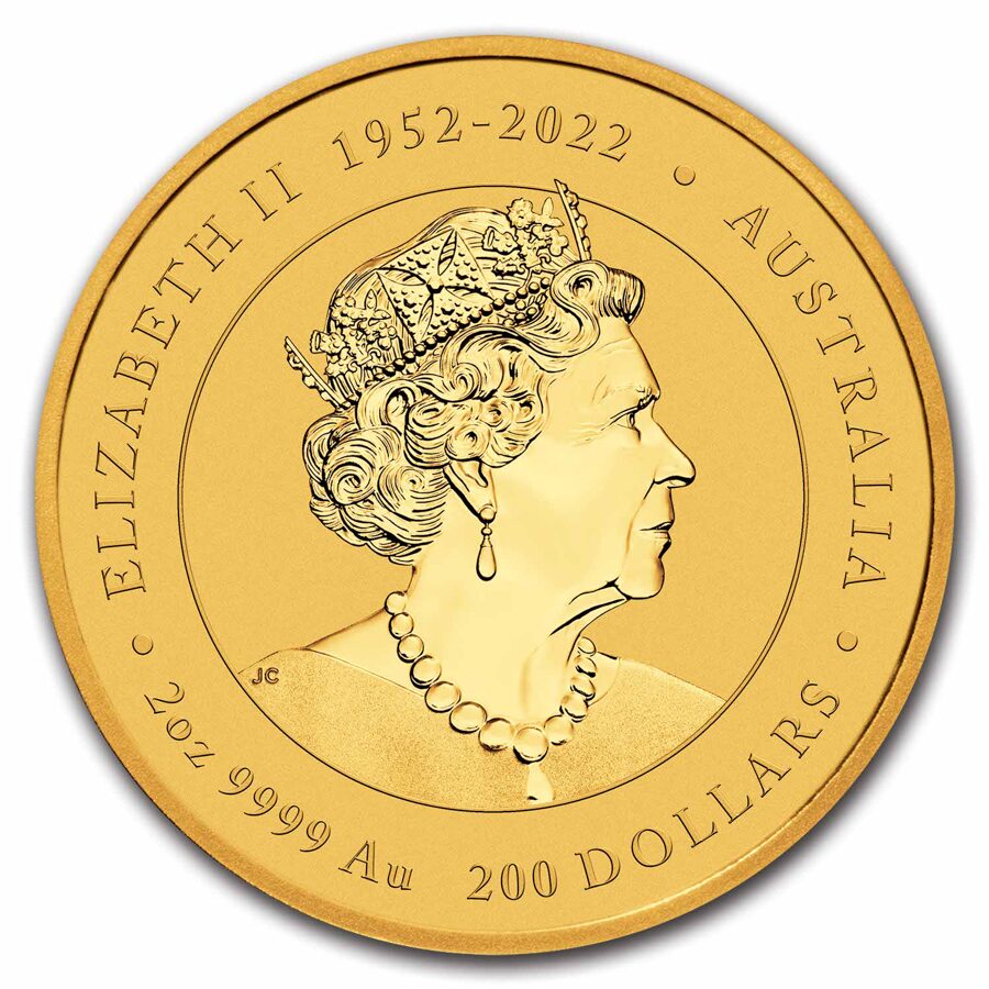 2024 Australia 2 oz Gold Lunar Dragon BU (Series III)