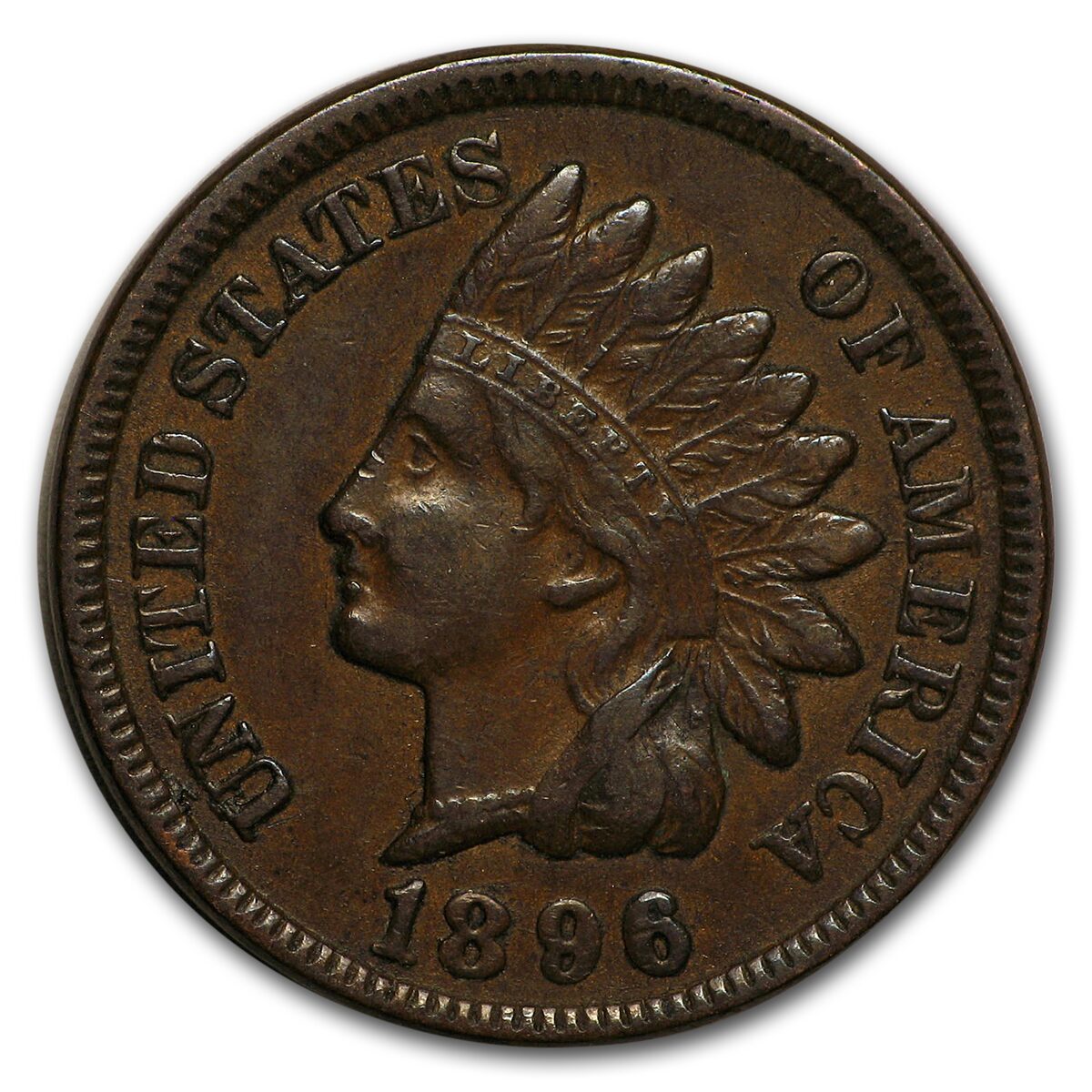 1896 Indian Head Cent AU