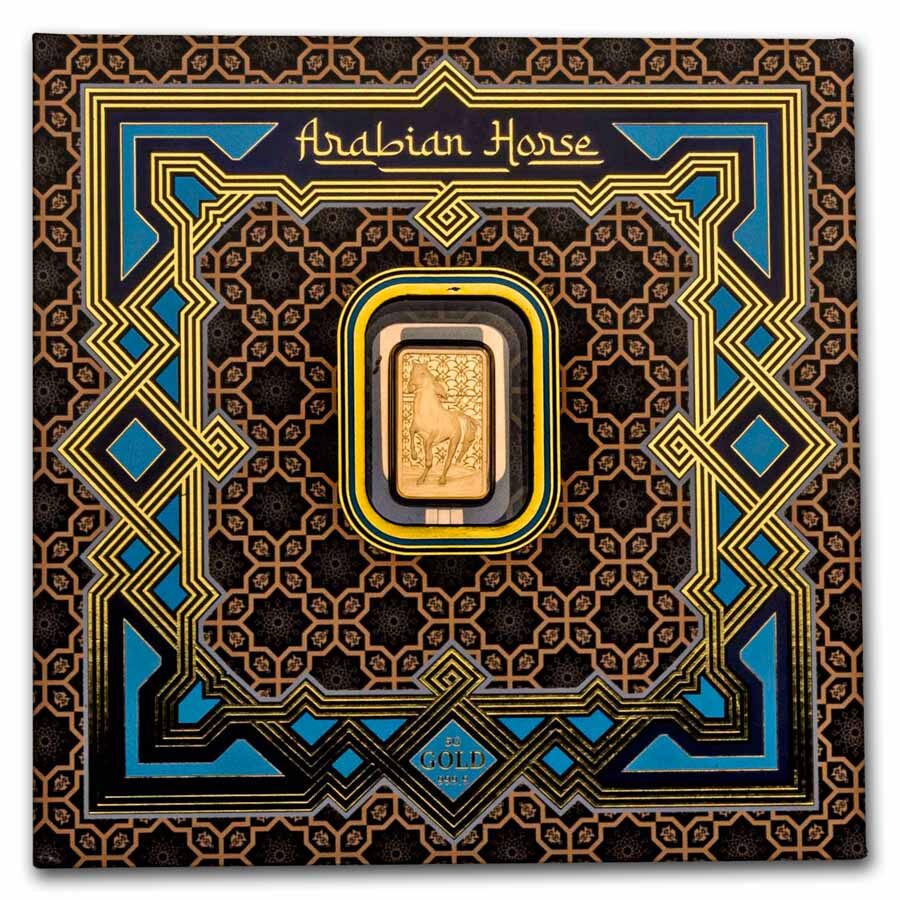 5 gram Gold Bar - PAMP Arabian Horse
