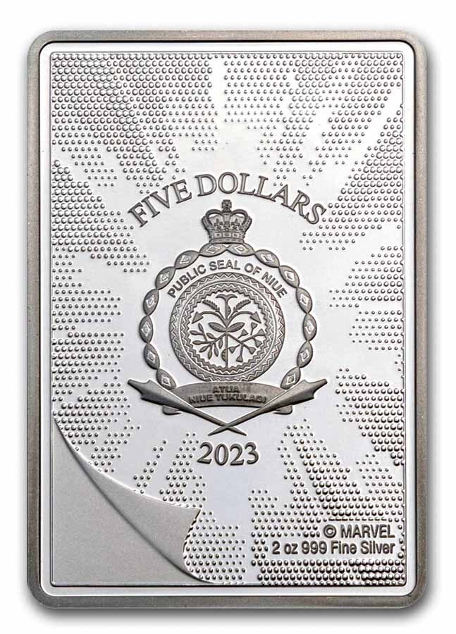 2023 Niue 2 oz Silver $5 Marvel Comics - Amazing Fantasy #15 Coin