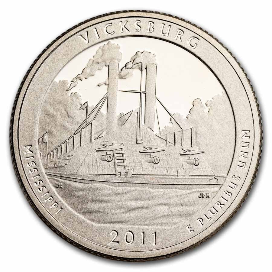 2011-S ATB Quarter Vicksburg National Historical Gem Proof