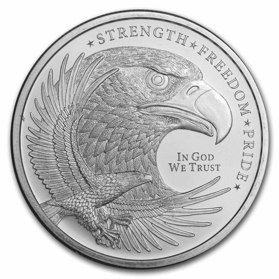 1 oz Silver Round - Eagle (Strength, Freedom, & Pride)