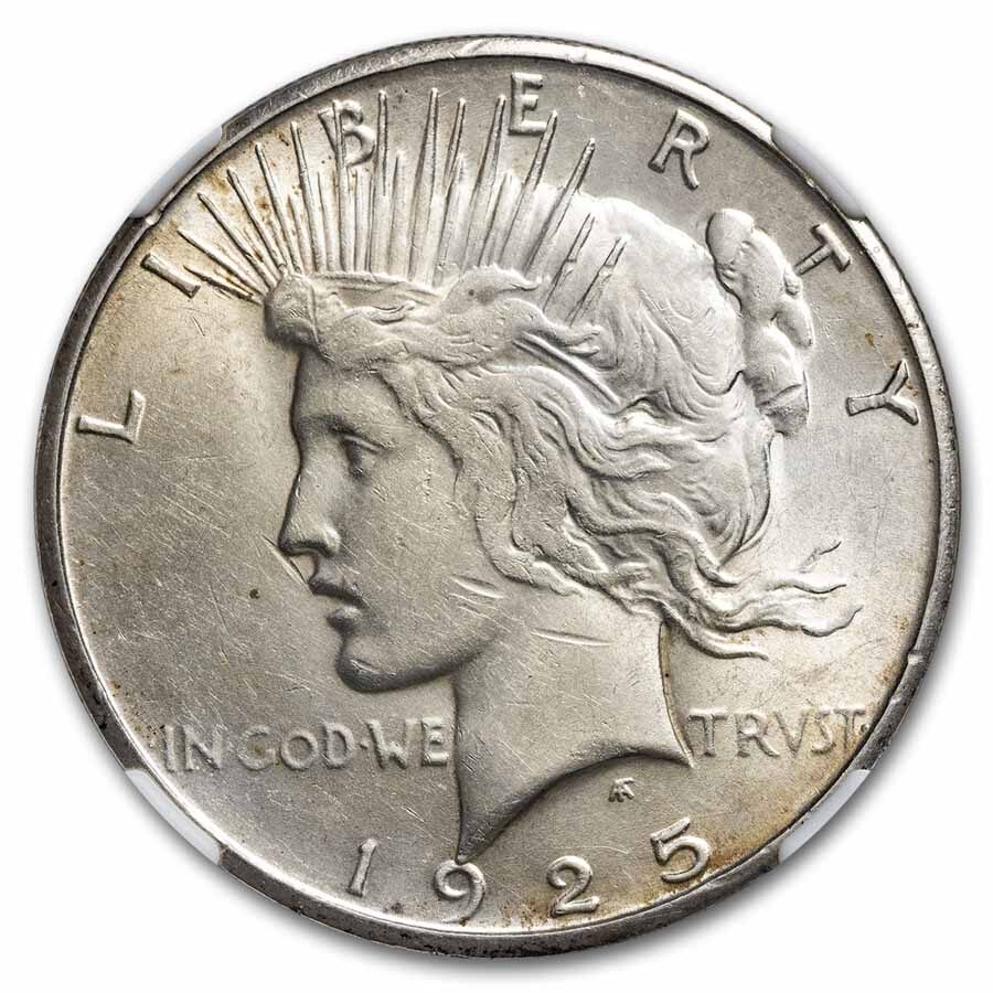 1925-S Peace Dollar AU-55 NGC