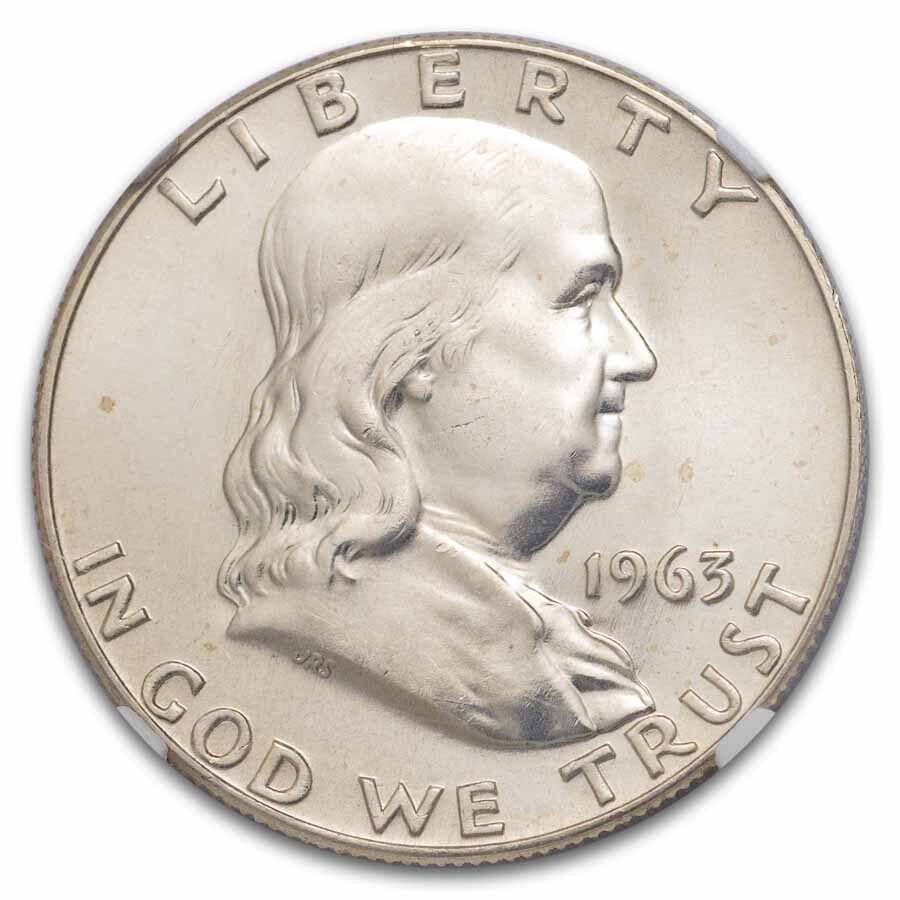 1963-D Franklin Half Dollar MS-66+ NGC
