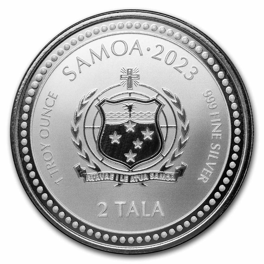 2023 Samoa 1 oz Silver 2 Tala Jesus The Teacher BU