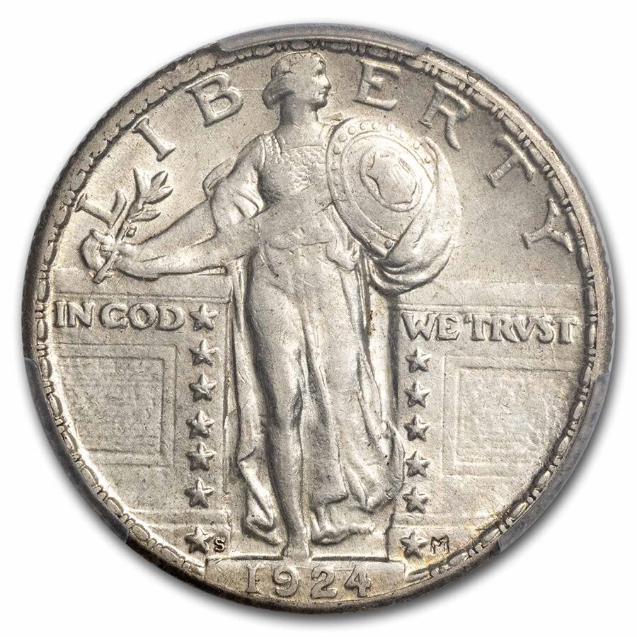1924-S Standing Liberty Quarter AU-53 PCGS
