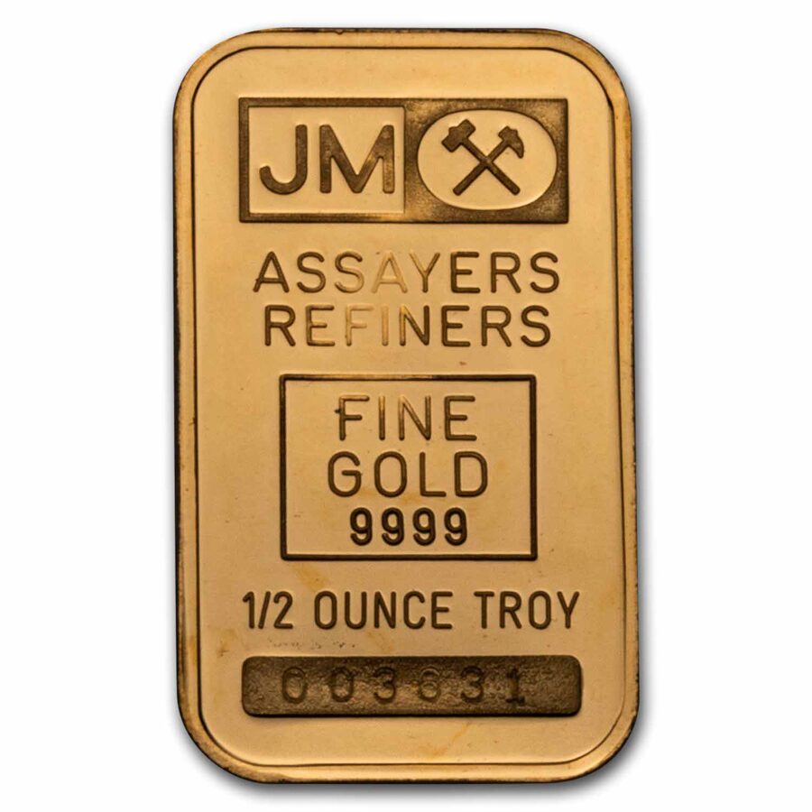 1/2 oz Gold Bar - Johnson Matthey (Trojan Horse)