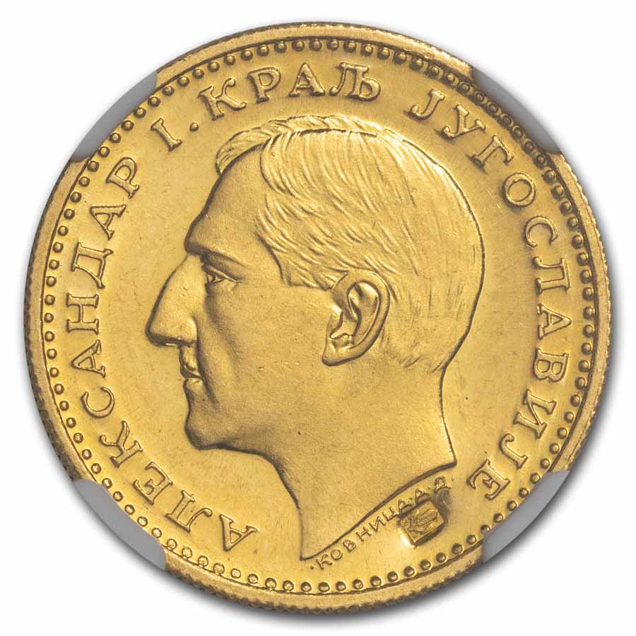 1932-K Yugoslavia Gold Dukat Alexander I MS-63 (Corn)