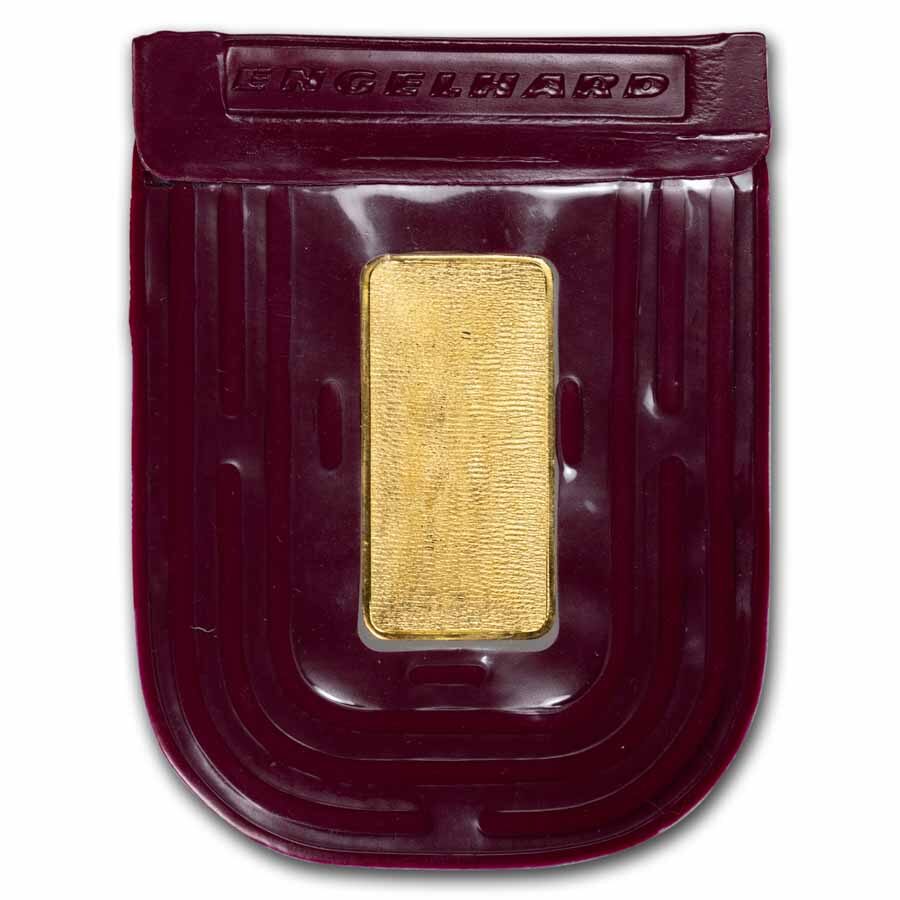 1/2 oz Gold Bar - Engelhard (Original Packing, Frosted Reverse)