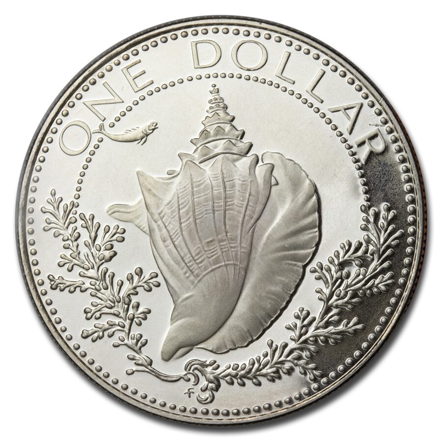 1974-1978 Bahamas Silver Dollar Proof