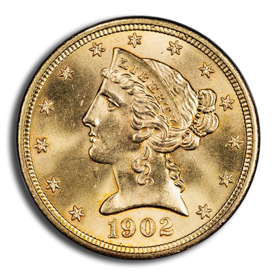 1902 $5 Liberty Gold Half Eagle MS-66+ PCGS CAC